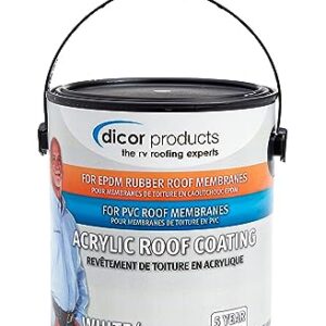 Dicor RP-CRC-1 EPDM Rubber Roof Acrylic Coating Part 2 - White, 1 Gallon