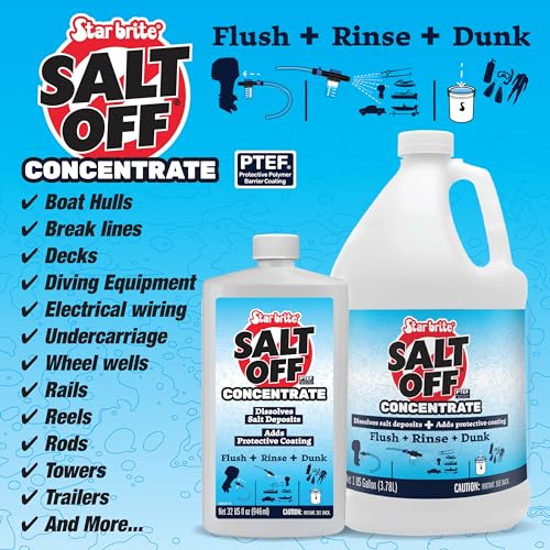 STAR BRITE Salt Off Concentrate - 1 Gallon - Ultimate Salt Remover Wash & Marine Engine Flush for Boats, Vehicles, Trailers, and More (093900N)