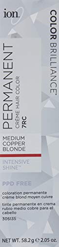 Ion 7RC Medium Copper Blonde Permanent Creme Hair Color 7RC Medium Copper Blonde