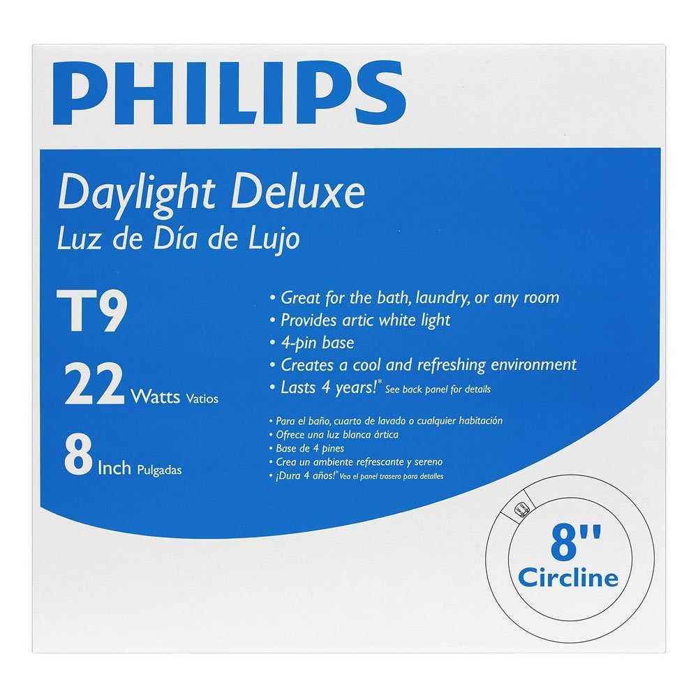 Philips 392357 Circline Fluorescent 22-Watt 8-Inch T9 Daylight Deluxe Light Bulb