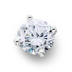 1/4ct single diamond single stud 14k white gold