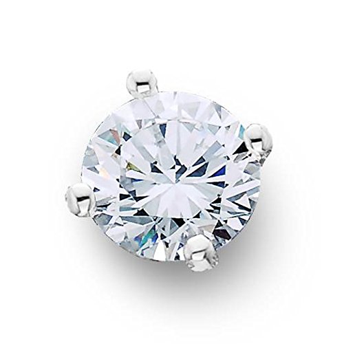 1/4ct Single Diamond Single Stud 14K White Gold