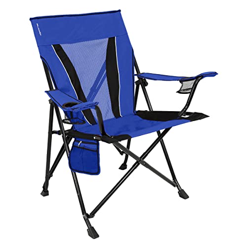 Kijaro Dual Lock Portable Camping Chairs - Enjoy the Outdoors with a Versatile Folding Chair, Sports Chair, Outdoor Chair & Lawn Chair - Dual Lock Feature Locks Position - Maldives Blue