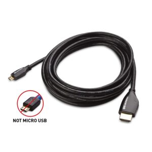 Cable Matters High Speed HDMI to Micro HDMI Cable 10 ft (Micro HDMI to HDMI) 4K Resolution Ready