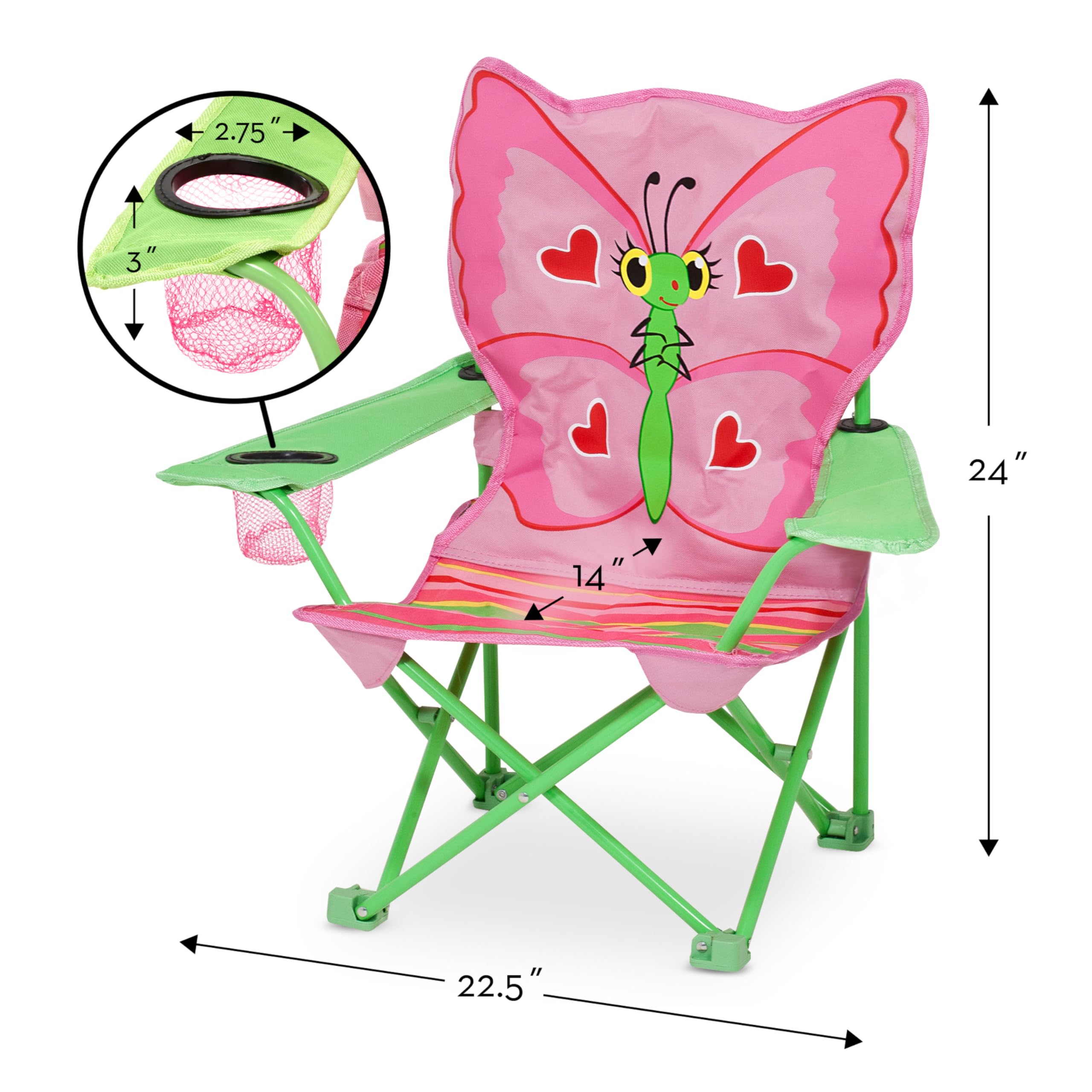 Melissa & Doug Bella Butterfly Kid's Chair, 1 EA