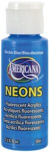 decoart americana neon's paint, 2-ounce, electric blue