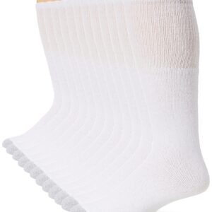 Hanes Over-the-Calf Tube Socks 10 Pack, 6-12-White