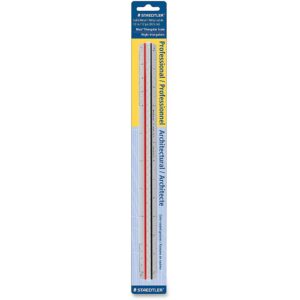 Staedtler Professional Triangular Scale Ruler, Metal Architecture Scale, 12 Inch, 987M1831BK