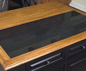 Monarch Black/Distressed Oak Kitchen Island with Granite Top by Home Styles