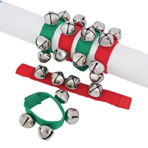 jingle bell bracelets for christmas (12 pack)