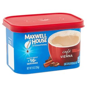 maxwell house international cafe cafe vienna beverage mix, 9 oz