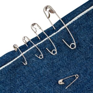 SINGER 00302 Safety Pins Value Pack, Assorted Sizes, 200-Count,