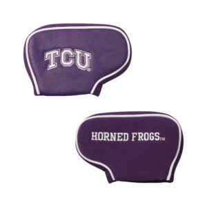 team golf ncaa tcu horned frogs golf blade putter cover golf club blade putter headcover, fits most blade putters, scotty cameron, taylormade, odyssey, titleist, ping, callaway