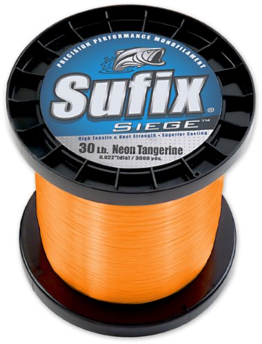 Sufix Performance Ice Fuse Fishing Line, Fluorescent Neon Fire, 8-Pound