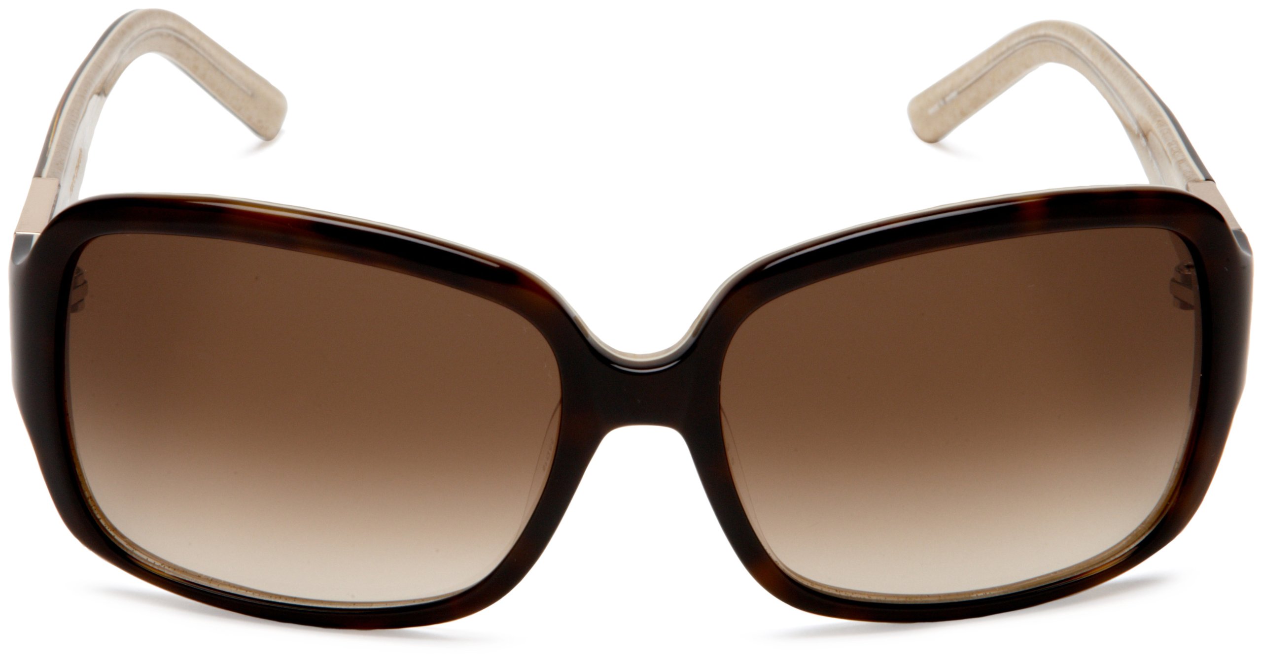 Kate Spade New York Women's Lulu Rectangular Sunglasses, Tortoise Gold Frame/Brown Gradient Lens, 54 mm