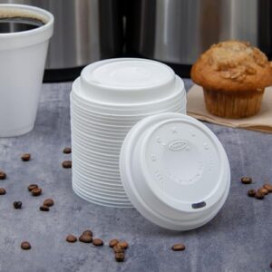 DART 16EL White Cappuccino Plastic Lid Fit For Hot/Cold Foam Cup