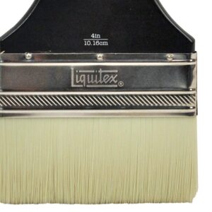 Liquitex 1300804 Professional Freestyle Large Scale Brush, Broad Flat/Varnish 4-inch, Long Handle , Black