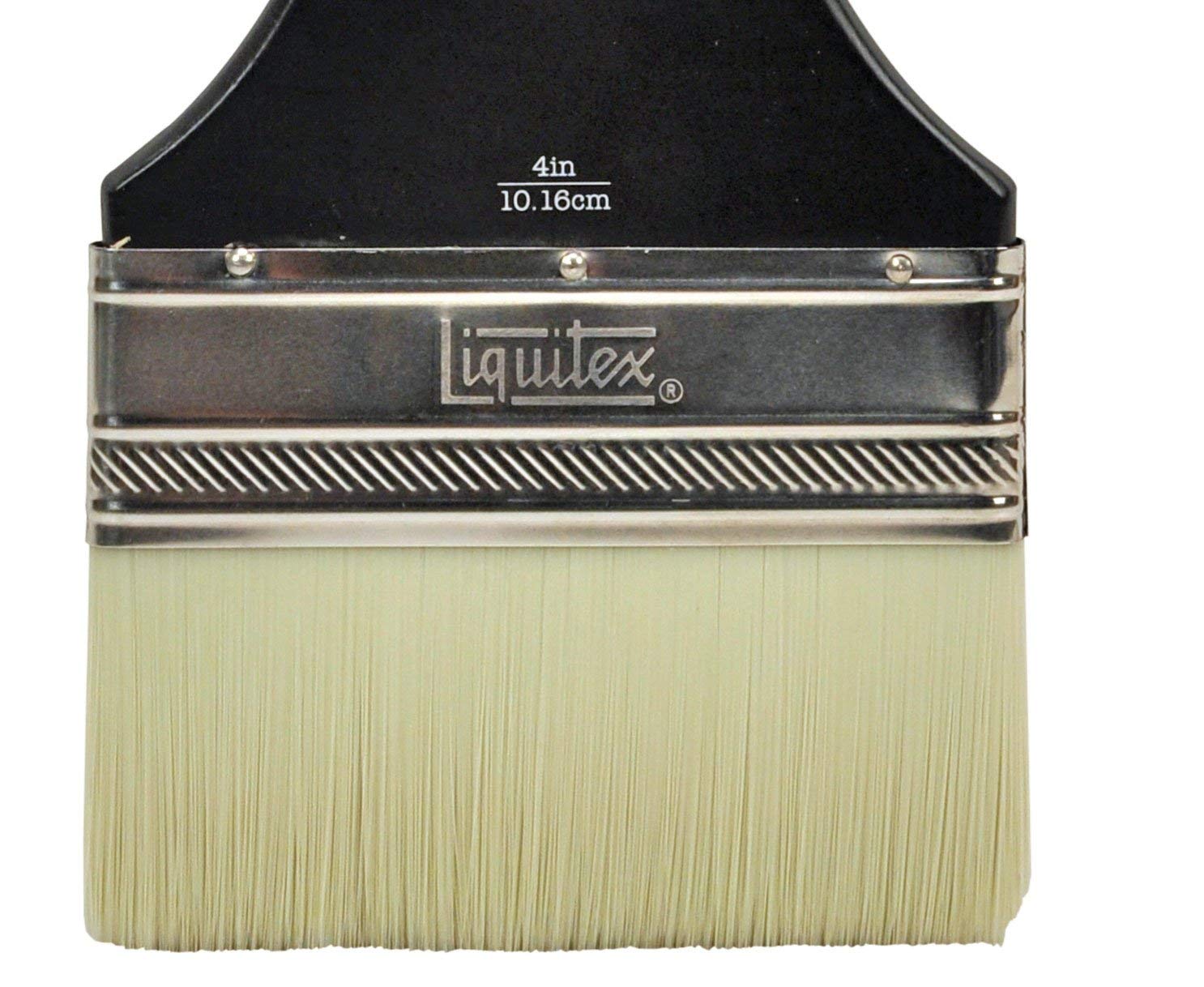 Liquitex 1300804 Professional Freestyle Large Scale Brush, Broad Flat/Varnish 4-inch, Long Handle , Black