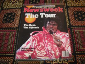 michael jackson newsweek magazine (the tour ,the hype , the hysteria)