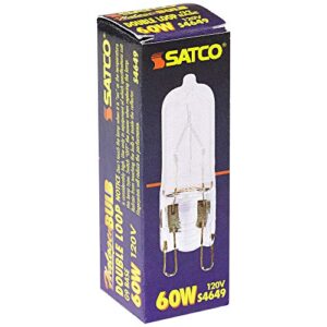 satco s4649 g9 bulb in light finish, 1.63 inches, frosted