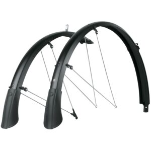 sks-germany alley cat full coverage bicycle b53 for 700 x 38-47 fender set, matte black, (10434)