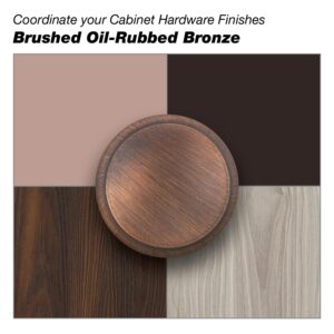 Richelieu Hardware BP492338BORB Gatineau Collection 1 1/2-inch (38 mm) Brushed Oil-Rubbed Bronze Traditional Cabinet and Drawer Knob for Kitchen, Bathroom, and Furniture