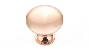 richelieu hardware bp9041191 copperfield collection 1 3/16-inch (30 mm) copper functional cabinet and drawer mushroom knob for kitchen, bathroom, and furniture