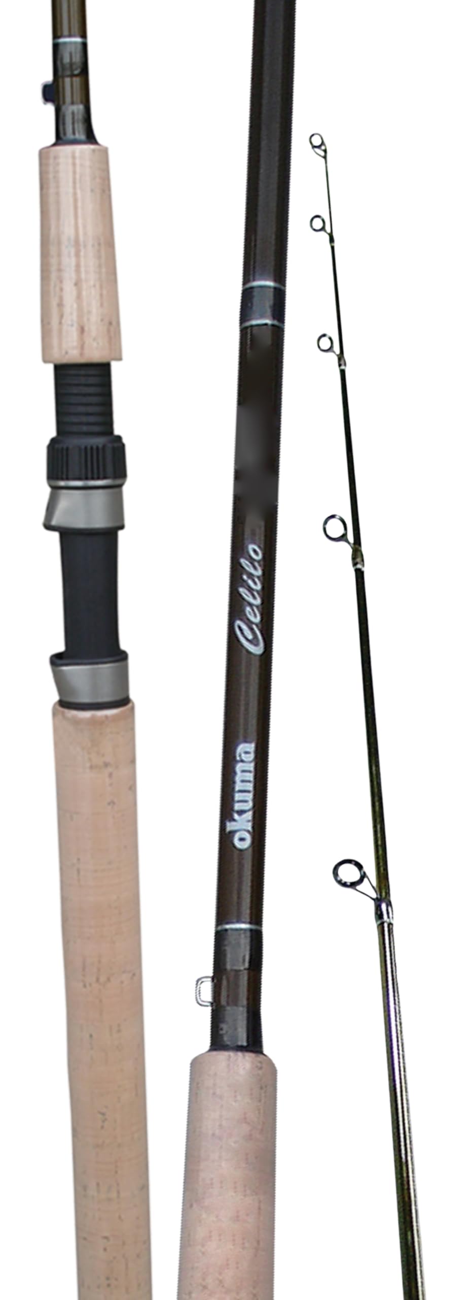 Okuma Celilo Graphite Salmon/Steelhead Spinning Rods, CE-S-962MLa, Green, 9-Feet 6-Inch, Medium Light