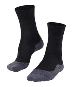 falke women's tk5 wander hiking socks, crew length, light padding, athletic sock, breathable quick dry, merino wool, 1 pair