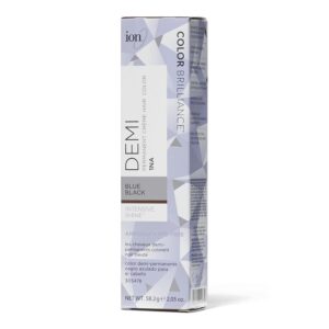 ion intensive shine 1na blue black demi permanent creme hair color 1na blue black