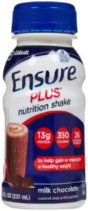 ensure plus nutrition shake bottles - milk chocolate - 8 oz - 6 pk