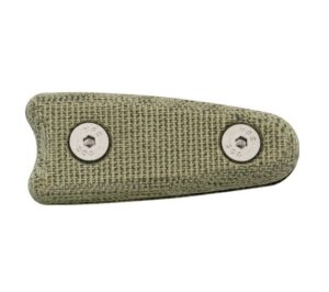 esee knives izulah - izula handles - izula od green canvas micarta handles with mounting hardware