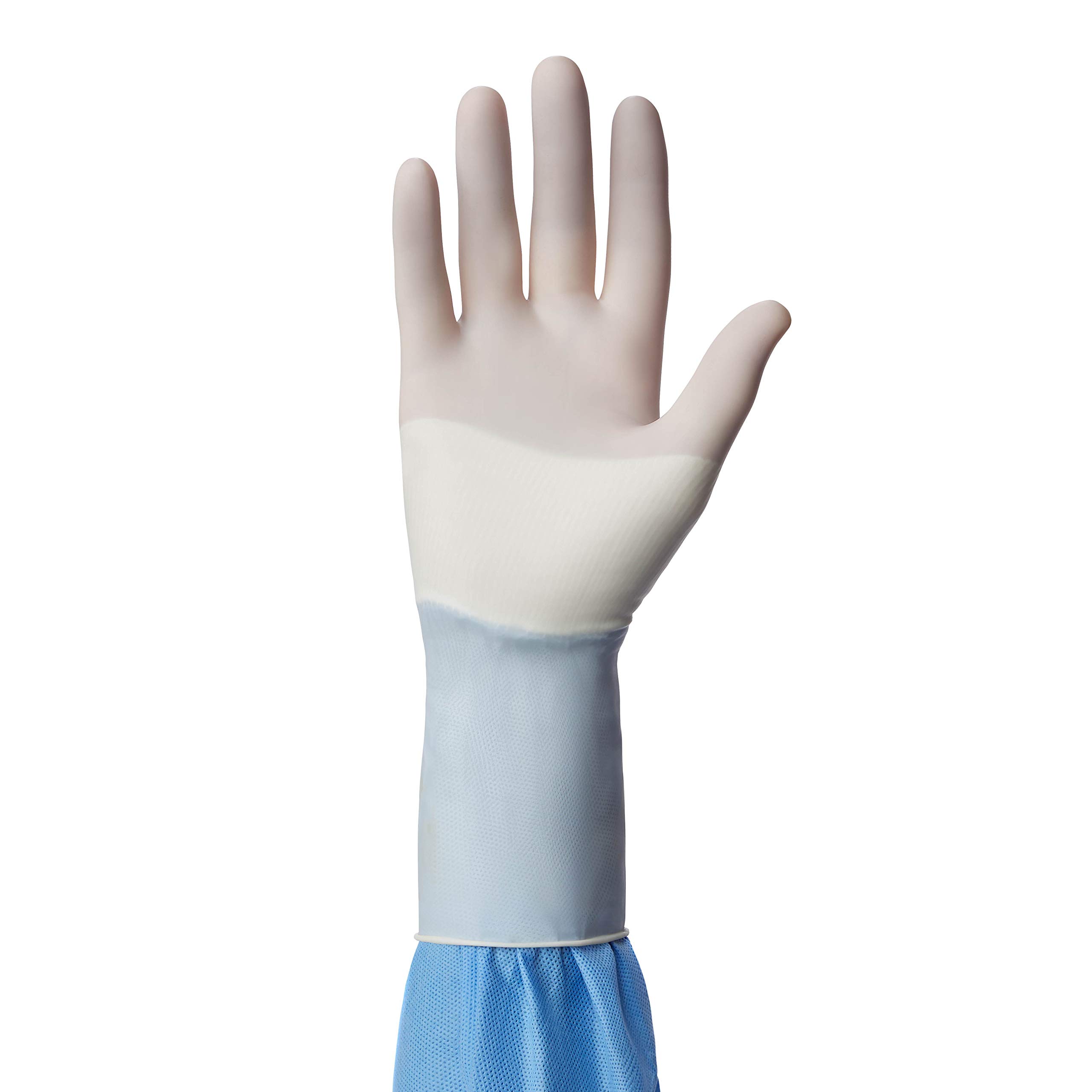 Medline SensiCare Surgical Gloves with Aloe Vera, Powder-Free, Sterile, Size 7, White (Pack of 100)