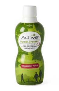 medline active liquid protein, citrus berry punch, 30-oz, 15-g protein (pack of 4)