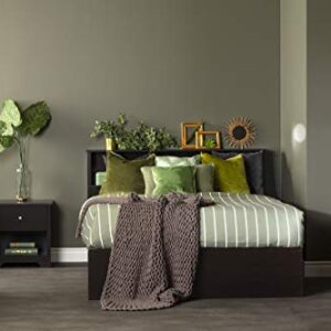 South Shore Vito Bookcase Headboard, Queen, Chocolate