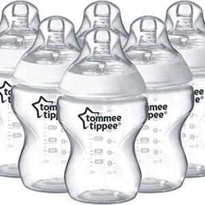 Tommee Tippee Closer to Nature 260 Ml Easivent Bpa-Free Feeding Bottles (Pack of 6)