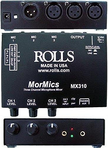 rolls, 3 3 Ch. Mic Mixer/Combiner (MX310)