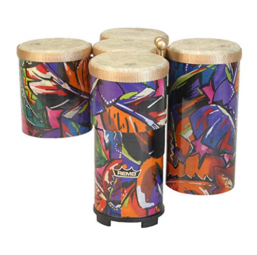 Remo ET5005-17 5-Piece Drum Set Rainbow Cluster Drum Set