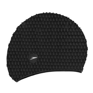 speedo bubble unisex bath cap - black