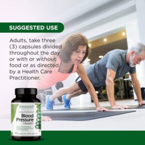 EMERALD LABS Blood Pressure Health - Made with Hawthorn Berry, Ginkgo Biloba, Magnesium & More to Support Blood Pressure Levels in a Normal Range - 90 Vegetable Capsules