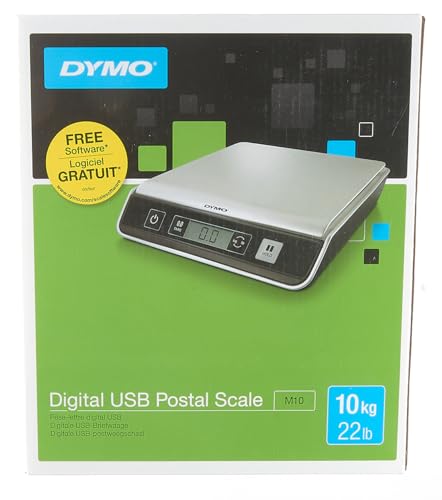 DYMO M10 Digital Package & Shipping Scale | up to 10KG Capacity | 20 cm x 20 cm