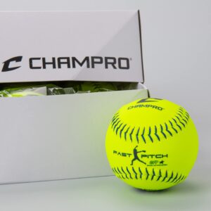 Champro Synthetic USSSA Fast Pitch Ball, Optic Yellow, 12-Inch (Pack of 12)