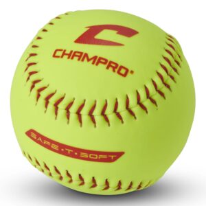 Champro Safe-T-Softball, Yellow Cover (Optic Yellow, 11-Inch)