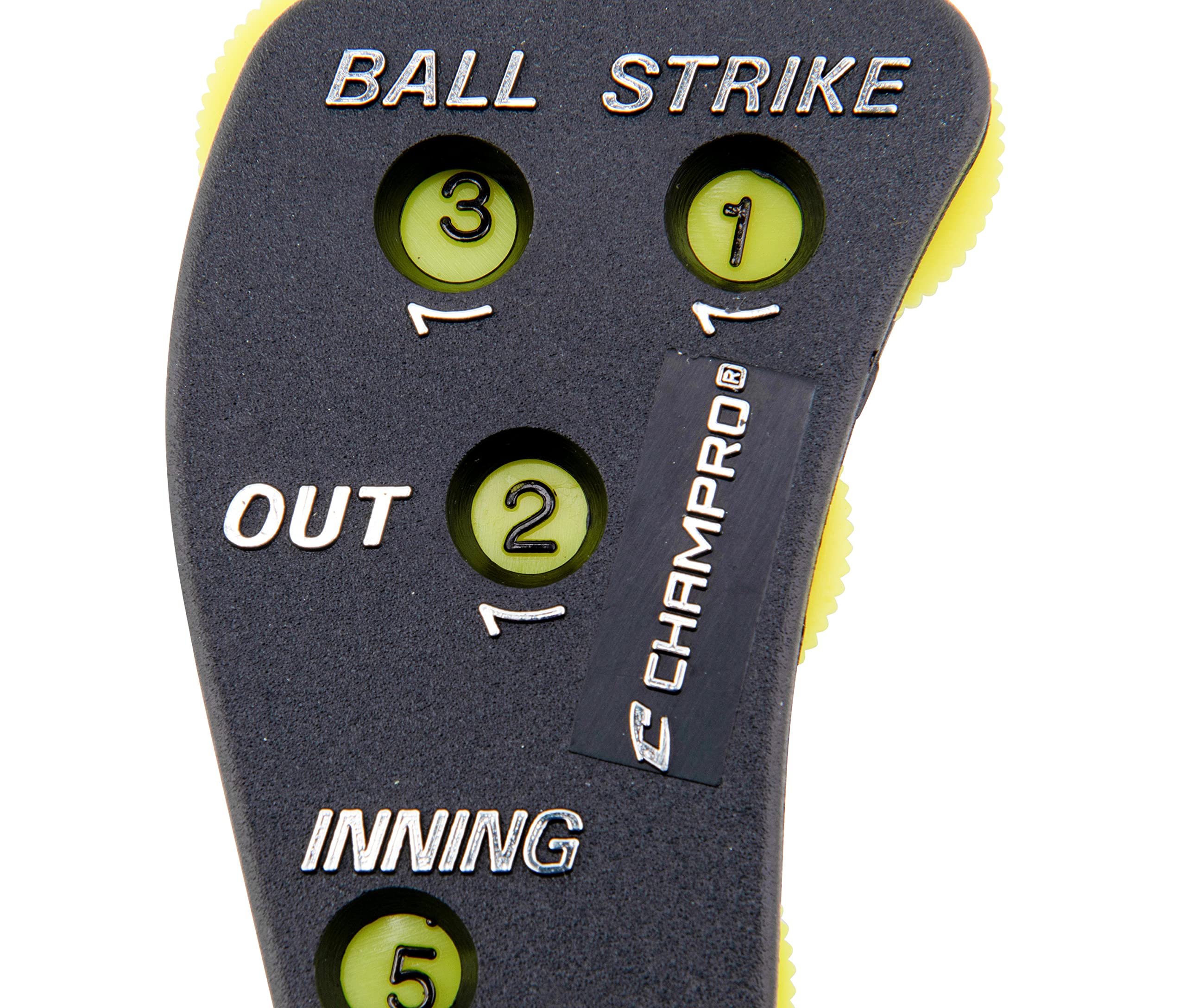 Champro Umpire Indicator, 4 Dial (Black/Optic Yellow)