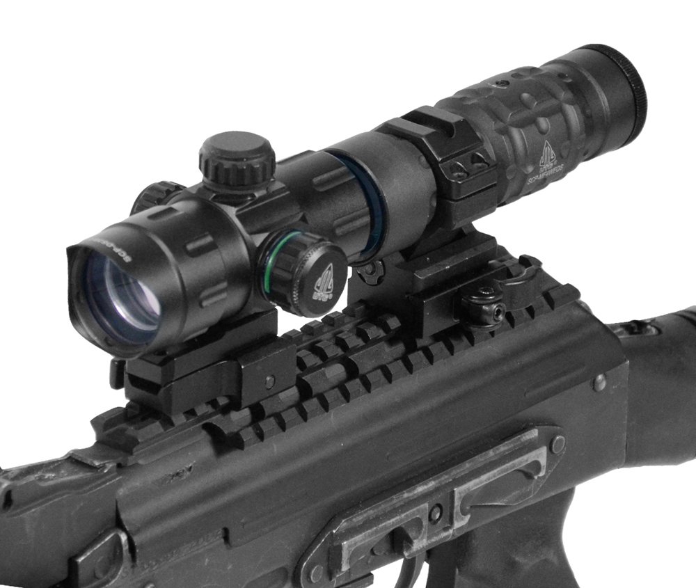 UTG 4.2" ITA Red/Green CQB Dot with QD Mount, Riser Adaptor