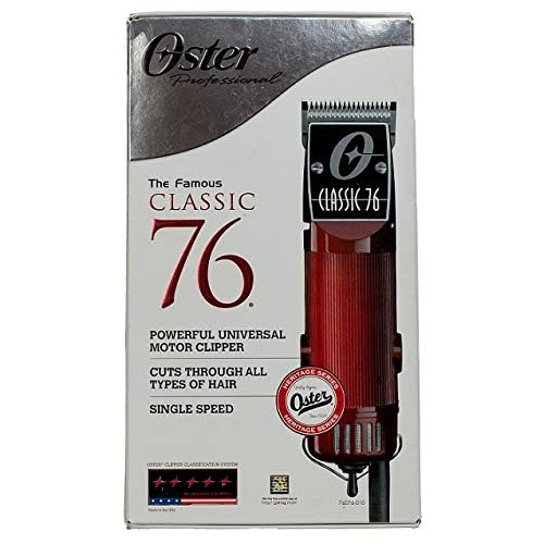 OSTER Classic 76 Hair Clipper Bundle - 2 items, includes pack of 8 plastic comb blades