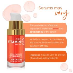 Noche Y Dia Vitamin C Serum for Mature Skin - Made in Spain - Anti Aging Formula Hydrates, Moisturizes, Firms - Targets Sun Spots, Fine Lines, Wrinkles - 30mL (1.02 fl oz)