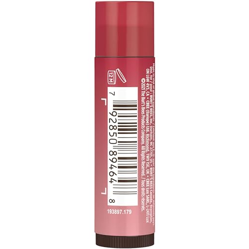 Burts Bees 100% Natural Tinted Lip Balm, Red Dahlia with Shea Butter & Botanical Waxes 1 Tube