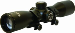 barnett illuminated rifle scope (3 reticle) black, 3x32mm