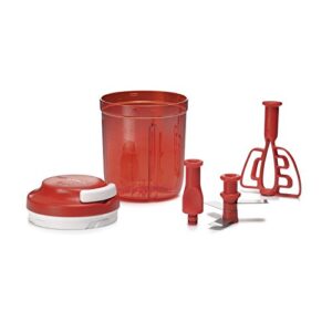 Tupperware Turbo Chef Herb Smart Chopper 730ml / 24.6 OZ (Red)